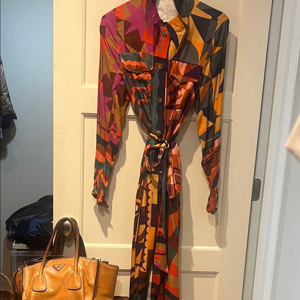 FARM Rio Colorful Long Sleeve Dress